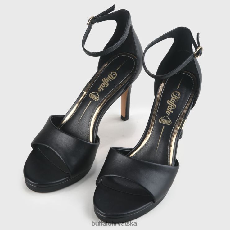 crno Buffalo ronja sandala peta imi nappa |sandale TDD6T170